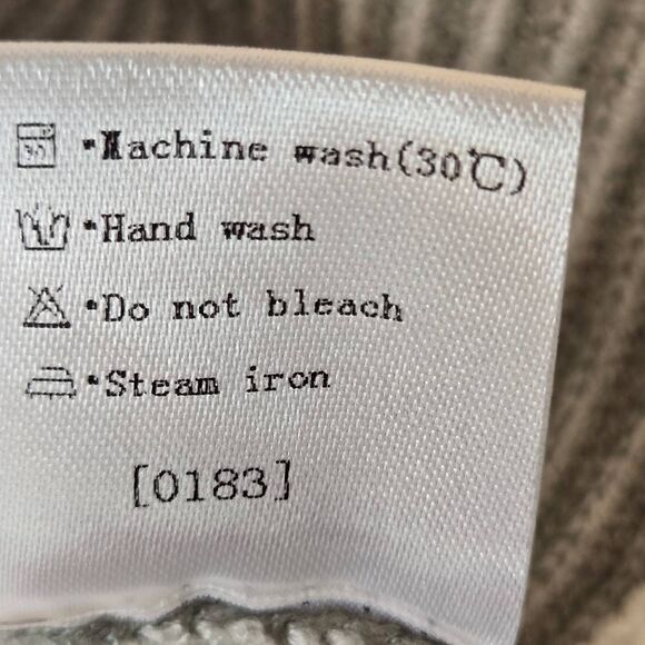 Merokeety Womens Ribbed Classic & Comfy Ribbed Pullover Sweater Gray White Large - Picture 9 of 13